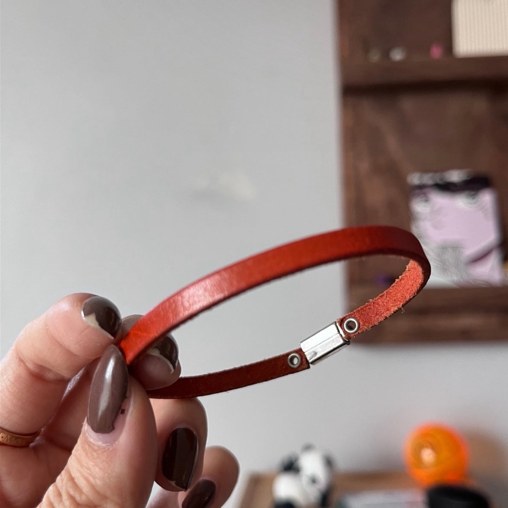 Italian leather bracelet